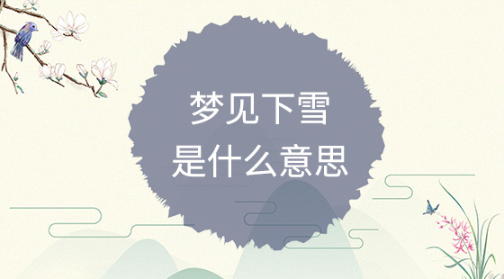 夢見下雪是什么意思？