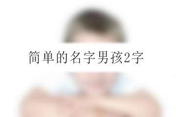 簡(jiǎn)單的名字男孩2字